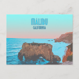 Malibu Kalifornien Matador Beach Vintage Postkarte