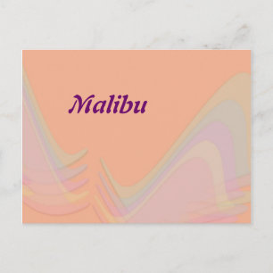 Malibu Kalifornien Pastell Flügel Postkarte