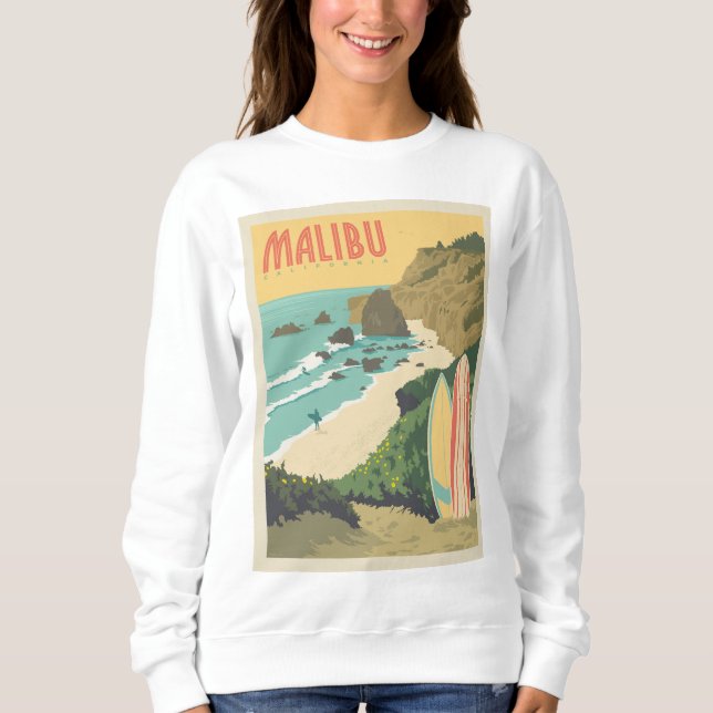 Malibu, Kalifornien Sweatshirt (Vorderseite)