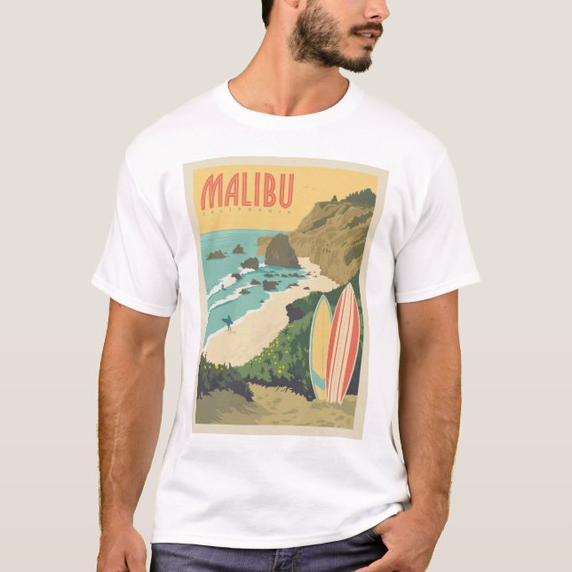 Malibu, Kalifornien T-Shirt (Vorderseite)
