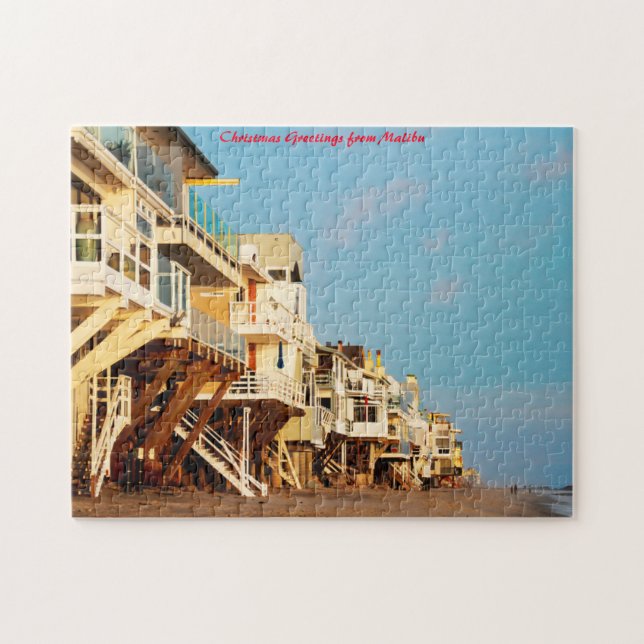 Malibu Kalifornien Weihnachtsgrüße Puzzle (Horizontal)
