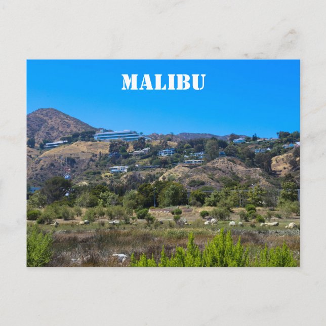 Malibu, kalifornische Postkarte (Vorderseite)