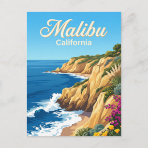 Malibu-Küste Kalifornien Postkarte
