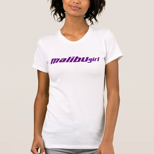 Malibu-Mädchen lila T-Shirt (Vorderseite)