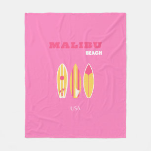 Malibu, Malibu Beach, Kalifornien, Preppy, Pink Fleecedecke