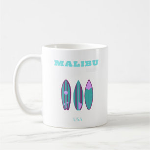 Malibu, Malibu Beach, Kalifornien, Preppy, Pink Kaffeetasse
