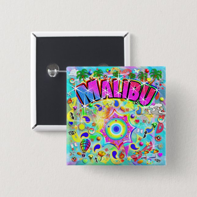 Malibu Mystic Dance  Button (Vorne & Hinten)