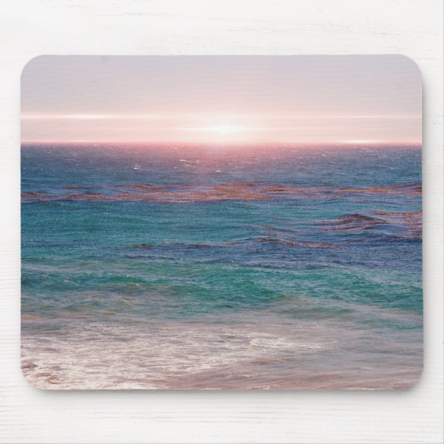 Malibu Ocean Sunset Beach Art Mouse Pad Mousepad (Vorne)
