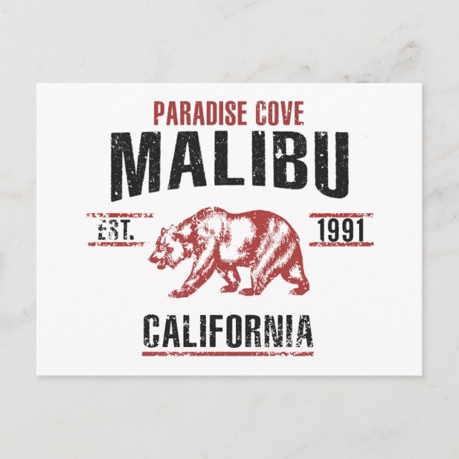 Malibu Postkarte (Vorderseite)