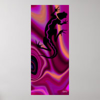 Malibu Salamander Print (violett/magenta)