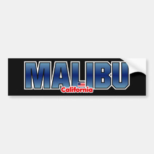 Malibu-Stoßdämpfer Autoaufkleber