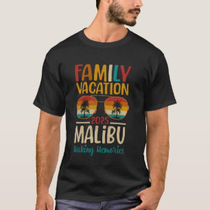 Malibu-Strand Kalifornien passende Familienferien T-Shirt