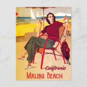 Malibu-Strand Postkarte