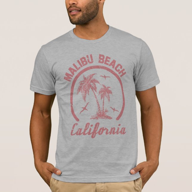 Malibu-Strand T-Shirt (Vorderseite)