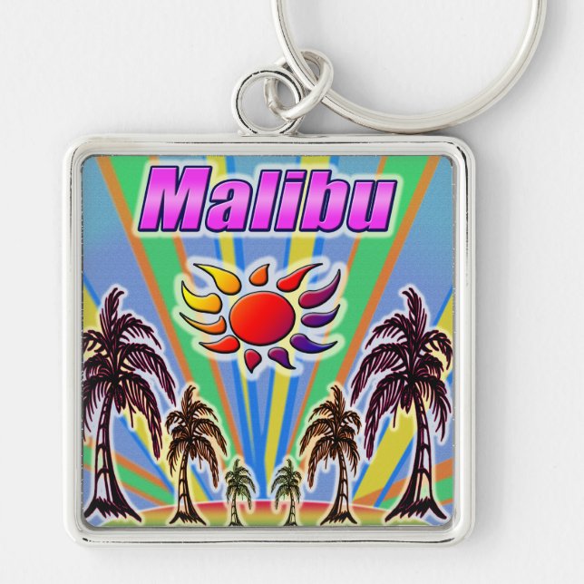 Malibu Summer Liebe Schlüsselanhänger (Vorne)
