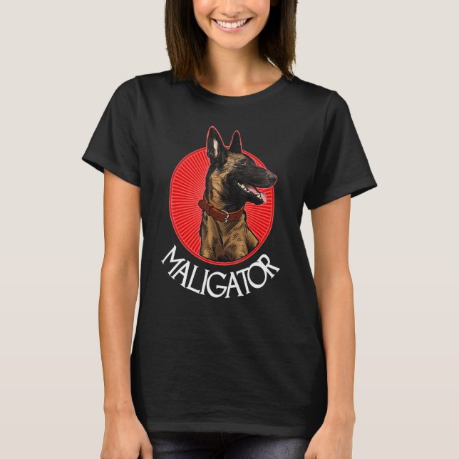 Maligator Belgischer Malinois T-Shirt (Vorderseite)