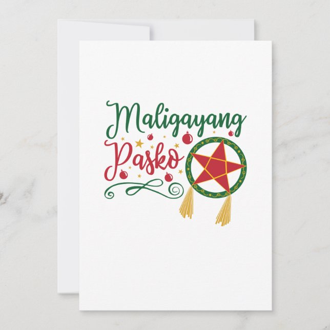 Maligayang Pasko Filipino Weihnachten Philippinen (Vorderseite)