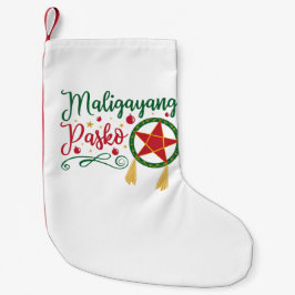 Maligayang Pasko Filipino Weihnachten Philippinen Kleiner Weihnachtsstrumpf
