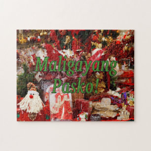 Maligayang Pasko! Frohe Weihnachten in Tagalog gf Puzzle