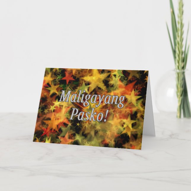 Maligayang Pasko! Frohe Weihnachten in Tagalog wf (Vorderseite)