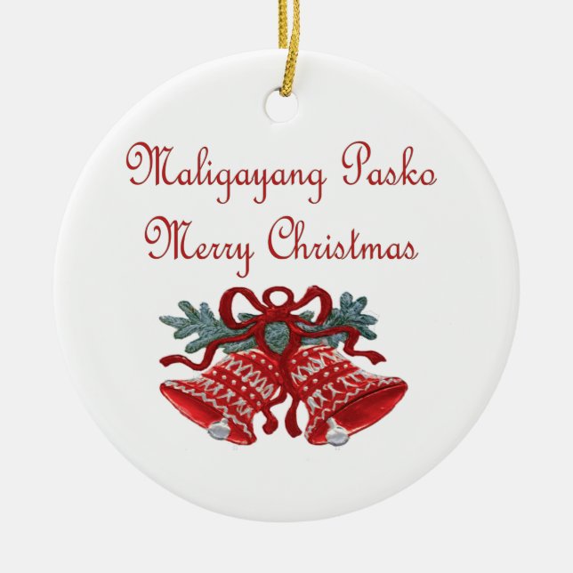 Maligayang Pasko Keramikornament (Vorne)