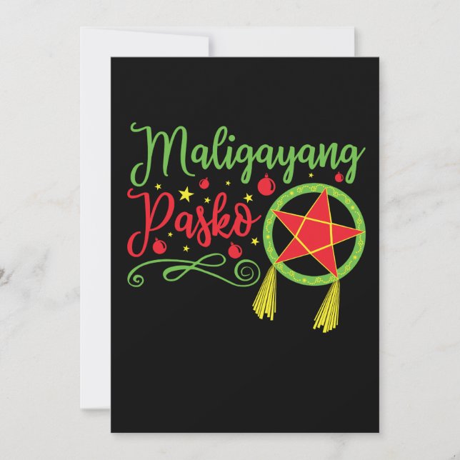 Maligayang Pasko Weihnachten Philippinen (Vorderseite)