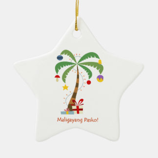 Maligayang Pasko! Weihnachtsbaum-Verzierung Keramikornament