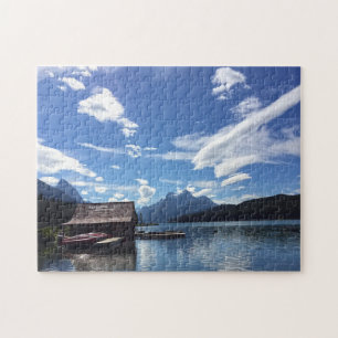 Maligne Lake Jasper Canada. Puzzle