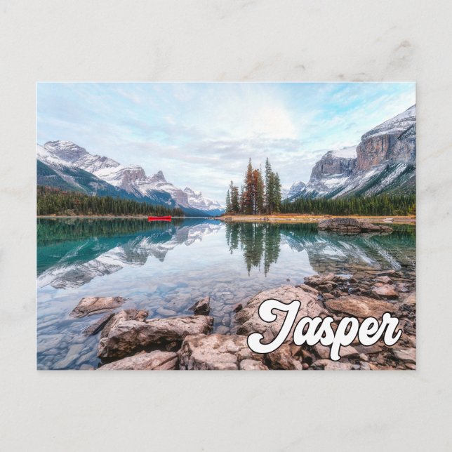 Maligne Lake, Jasper National Park Postkarte (Vorderseite)
