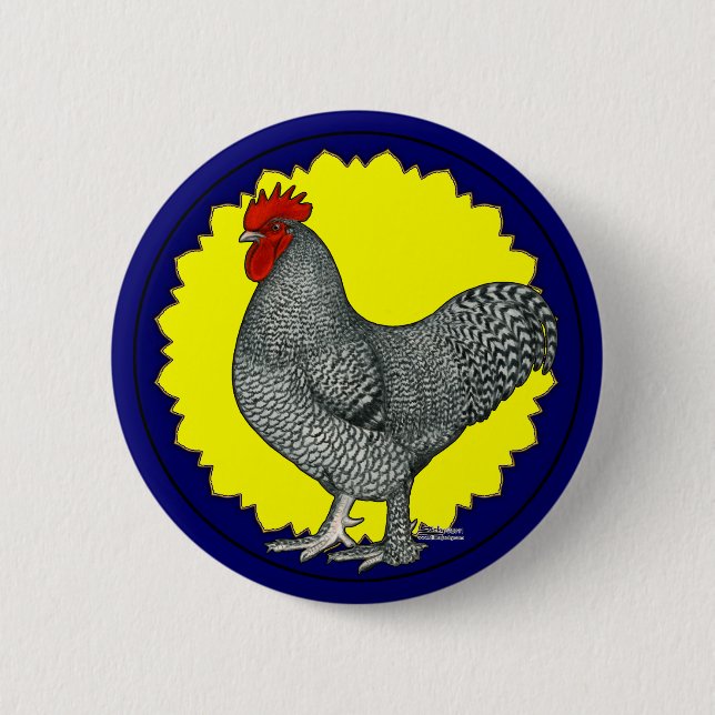Maline Rooster Button (Vorderseite)