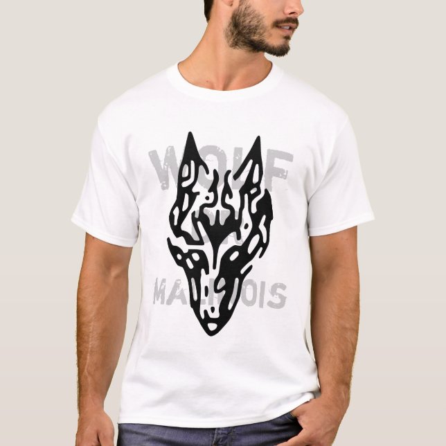 Malinisches T-Shirt Wolf (Vorderseite)