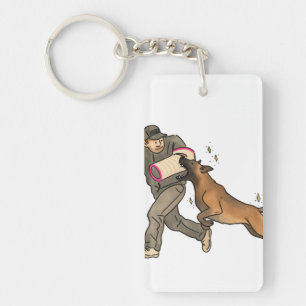 Malinois Beißarbeit Schlüsselanhänger