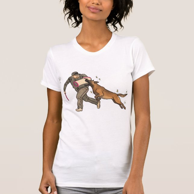 Malinois Beißarbeit T-Shirt (Vorderseite)