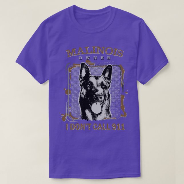 Malinois belgischer Hirte (15) T-Shirt (Design vorne)