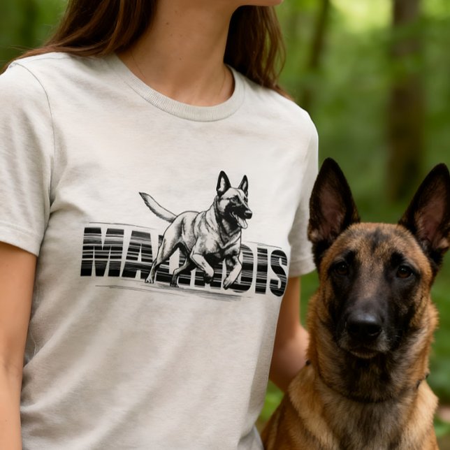 Malinois — Belgischer Hirte — Mechelaar Tri-Blend Shirt (Von Creator hochgeladen)