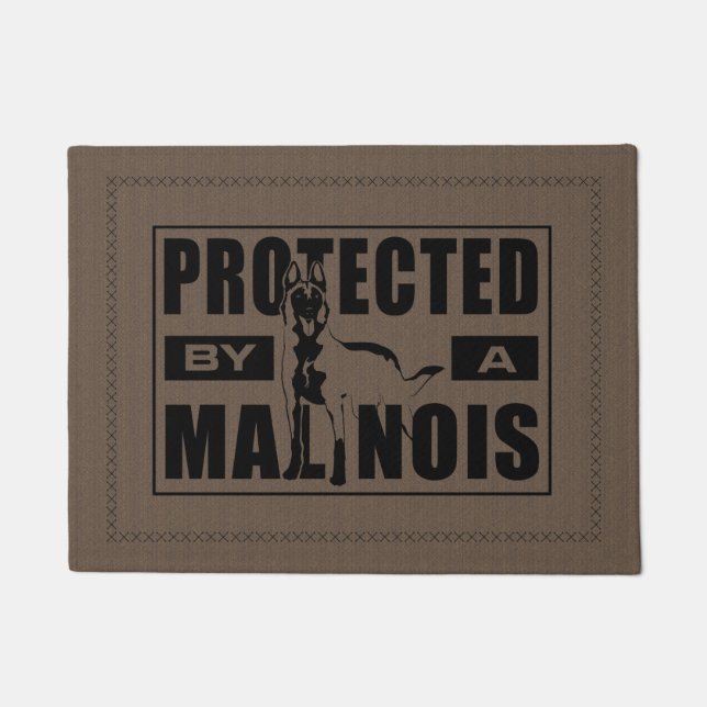 Malinois - belgischer Schäfer - Mechelaar Fußmatte (Vorderseite)