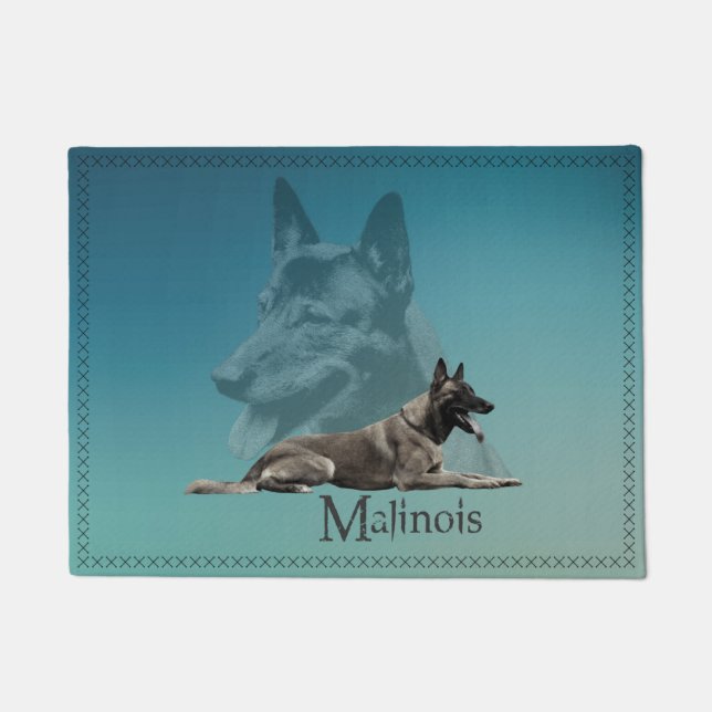 Malinois - belgischer Schäfer - Mechelaar Fußmatte (Vorderseite)