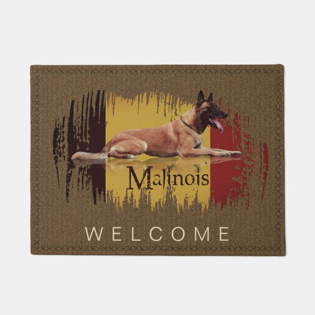 Malinois - belgischer Schäfer - Mechelaar Fußmatte (Vorderseite)