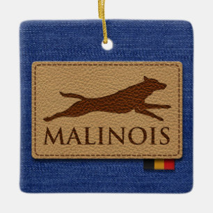 Malinois - belgischer Schäfer - Mechelaar - Keramikornament