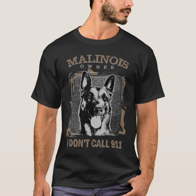 Malinois - belgischer Schäfer - Mechelaar T-Shirt (Vorderseite)