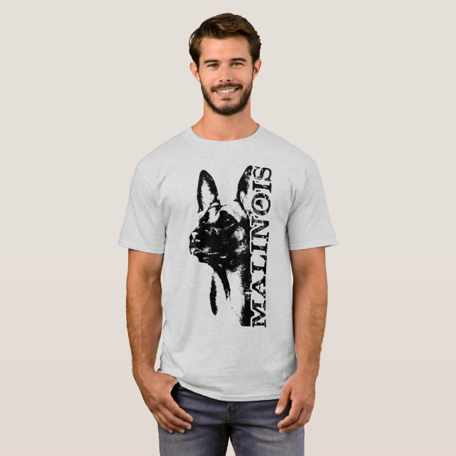 Malinois - belgischer Schäfer - Mechelaar T-Shirt (Vorne ganz)