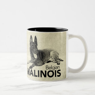 Malinois - belgischer Schäfer - Mechelaar - Zweifarbige Tasse