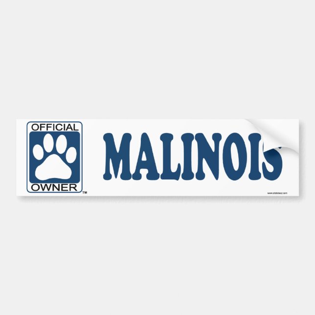 Malinois Blau Autoaufkleber (Vorne)