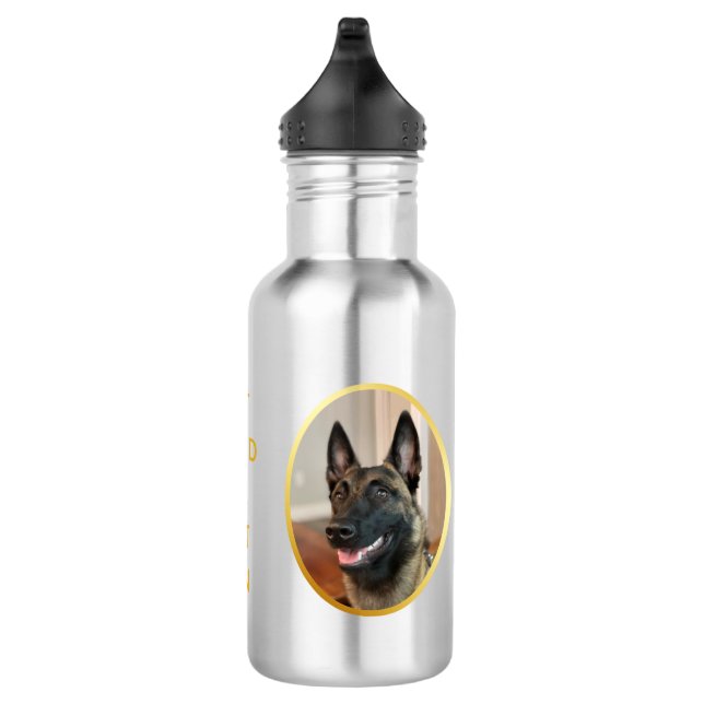 Malinois Dog Edelstahlflasche (Rechts)