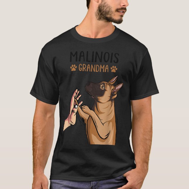 Malinois Grandma Belgium Shepherd Dog Lover Eigent T-Shirt (Vorderseite)