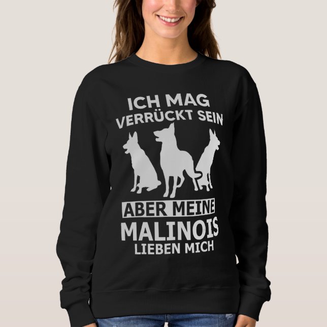 Malinois Malinois Shepherd Hund Polizei Hund Sweatshirt (Vorderseite)