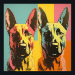 Malinois POP ART 2 Poster<br><div class="desc">Die Grafik zeigt einen Malinois-Hund im Pop-Kunststil, der seine Energie und sein Charisma durch kühne Farben einfängt</div>