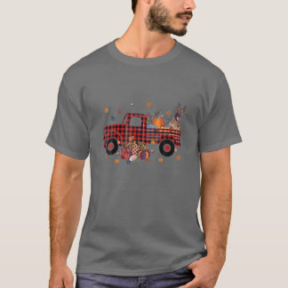 Malinois Riding Truck Pumpkin Herbstrückgänge Fall T-Shirt