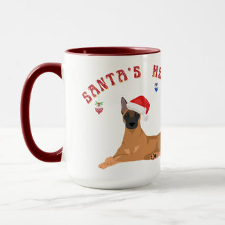 Malinois Santa's Helfer Tasse
