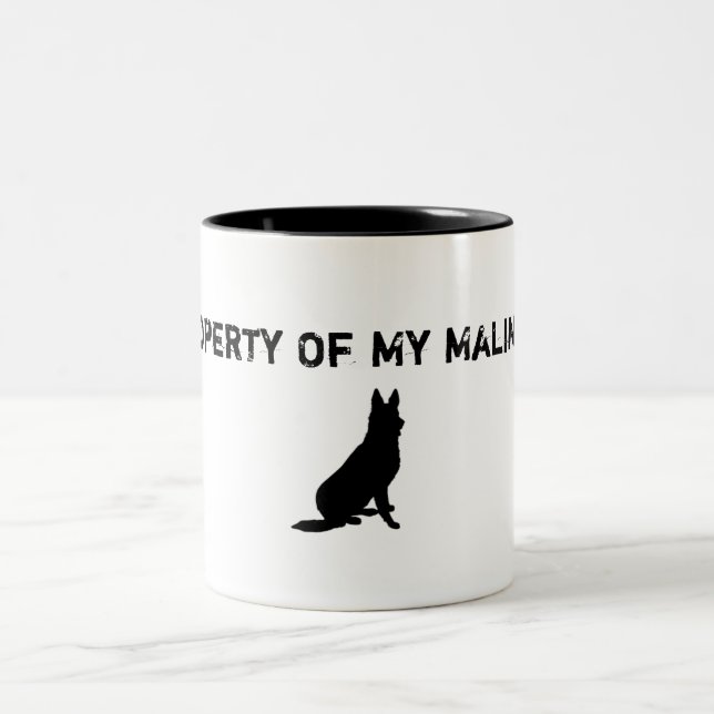 Malinois Schale Zweifarbige Tasse (Mittel)